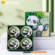 Panda Club Sales Gift Bowl Set Bowl Chopsticks Porcelain Bowl Set Porcelain Bowl Ceramic Tableware Return Gift Box 1282B