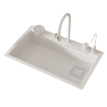 Creamy white raindance kitchen sink large single sink above and below stainless steel sink sink home 1145