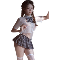 Admire sexy lingerie sexy and passionate midnight charm small breasts big temptation campus JK uniform no need to take off 2176