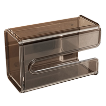 Suction cup tissue box wall-mounted storage no punching bathroom toilet tissue wash towel kitchen tissue box 2200