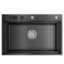 SEREN HOME SEREN sink single-slot stainless steel vegetable sink handmade large single-basin cabinet vegetable sink 1346]