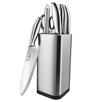 Stainless steel cutting knife and cutting board two-in-one knife kitchen set combination chopping board kitchen utensils dormitory chopping board 1155