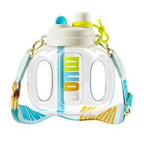 Large-capacity water cup summer female design niche high-looking 2024 new childrens water bottle straw cup 2208