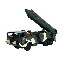 Children Big Tank Toy Car Boy Missiles Military Armour Dongfeng Nuclear Bomb Rocket Car Simulation Model 2383