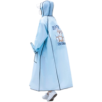 Raincoat battery electric vehicle mens and womens adult long full-body anti-rainstorm bicycle riding poncho 2144