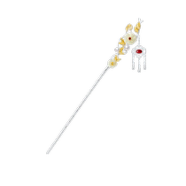Sterling silver plum blossom three-way hairpin for women silver hairpin antique new Chinese style hairpin Chinese Valentines Day gift for girlfriend 2521