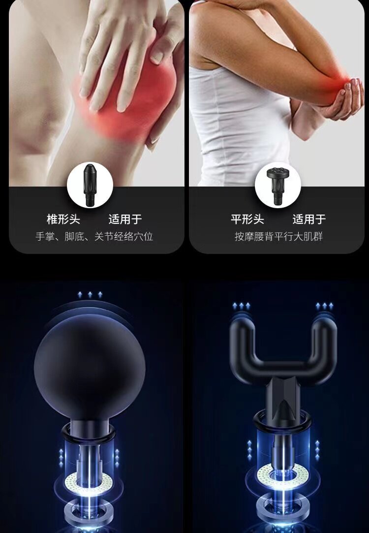 Массаж пушка 【苏宁正品】电动按摩器筋膜枪肌肉放松健身专业级mini肌膜机893 Qgoo