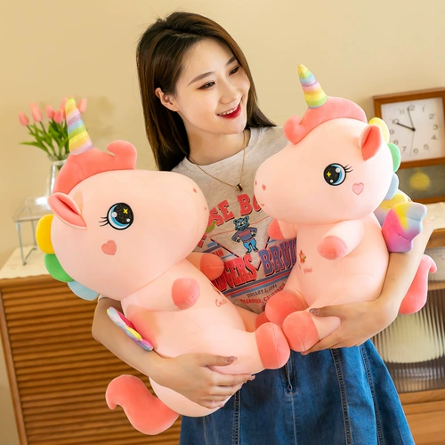 Детская плюшевая игрушка, кукла для сна, подушка, единорог, подарок на день рождения