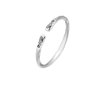 Chinese gold koi silver bracelet womens sterling silver bracelet mothers model pure silver 999 菡萏 solid gift for mother s3095