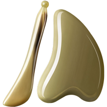 White buffalo horn scraping plate facial beauty scraping face plate scraping eye special dialing fascia Fascia Universal 1904