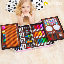 Children Drawing Tools Suit Paintbrush Gift Box Elementary School Students Fine Art Painting Girls Birthday Stationery Gifts 2401