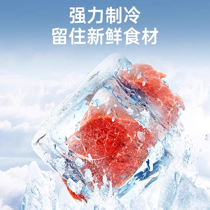 Chigo Small Refrigerator Double-Door for Rental Apartments, Dormitories, Offices, First-Class Energy-Saving Refrigerator Double-Door Refrigerator 4192