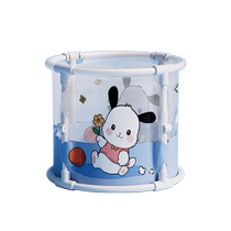 Baby swimming bucket bath bucket household childrens foldable baby bath bucket transparent bath bucket swimming pool 3217