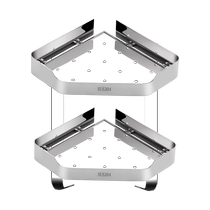 Bathroom toilet storage rack without punching toilet toilet washbasin wall triangular storage wall-mounted 1763