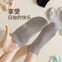 Disposable socks for men and women bagged in polyester-cotton material breathable sweat-absorbent deodorant antibacterial travel Buddy same style 3871