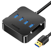Shanze usb extender 3 0HUB set splitter multi-port extension cable usd expansion dock computer notebook external u disk one to four plug converter adapter multi-function interface 1068