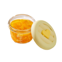 Baby food supplement box glass steamed egg baby food supplement bowl microwave heating frozen storage crisper 2479