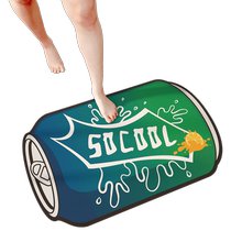 Bathroom Silicon Algae Clay Ground Mat Creativity Cute Coca-Cola Toilet Door Non-slip Water Suction Speed Dry Foot Mat 2461