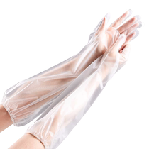 丁晴加厚食品级家务手套加长束口cpe一次性厨房洗碗家务洗衣2868