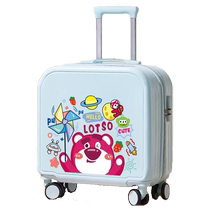 Childrens suitcase can sit on the trolley case for boys and girls 20-inch boarding cartoon small mini travel password box 2146