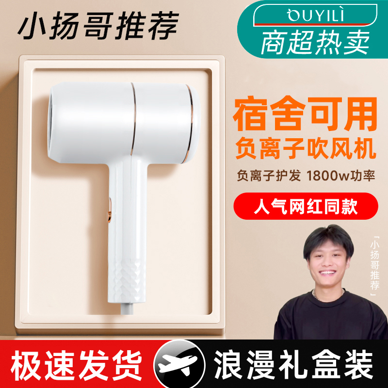 Hair Dryer Domestic High Power Negative Ion Speed Dry Hair Care Electric Blow Dorm Room With Student Wind Dryer 812-Taobao