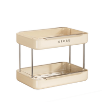 Cup storage rack desktop water cup tea cup dining table tray light luxury home double-layer drain cup holder 1286