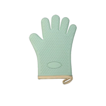 Burn-proof gloves thermal insulation thickened silicone Kitchen Oven Exclusive Baking high temperature resistant anti-slip thermal gloves 1648