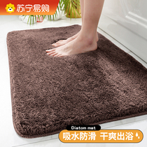 Bathroom ground mat washroom into door footbed Absorbent Carpet Washroom Entrance door Non-slip Quick Dry Mat 2461