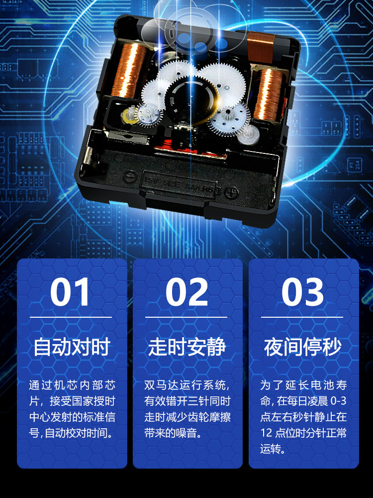 Suning.Com Kidsren's Clock Wall Hanging Classroom School Wall Clock Living Room Clock Home Creative Radio Clock 2129