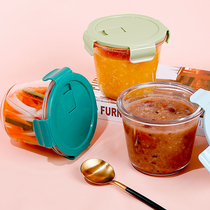 Xilekou glass lunch box microwave heated office worker lunch box fruit box lunch box crisper soup bowl 3829