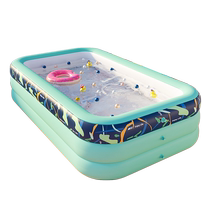 婴儿童游泳池充气游泳池家用充气家庭成人宝宝带滑梯折叠泳池3217