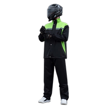 Motorcycle raincoat and rain pants suit womens split riding long full body rainproof takeaway rider 2549