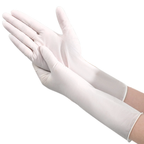 Ding Qing kitchen special dishwashing gloves extended waterproof cleaning housework hygiene disposable food grade pvc2868