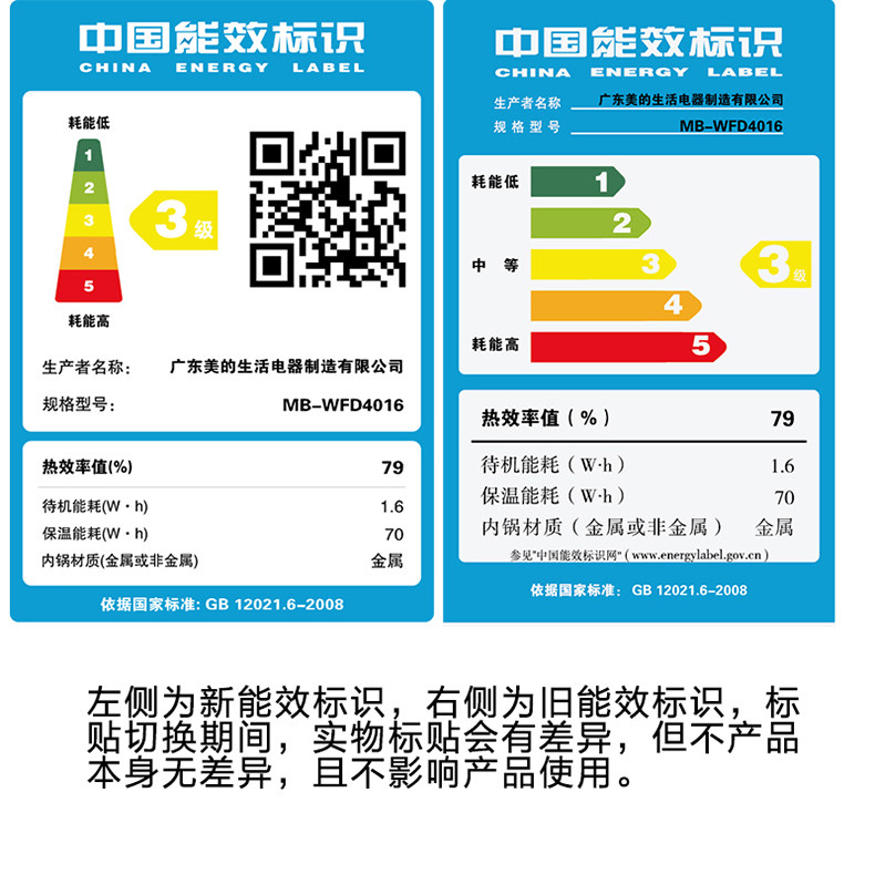 美的 多功能电饭煲 黄晶蜂窝内胆 4L 图6
