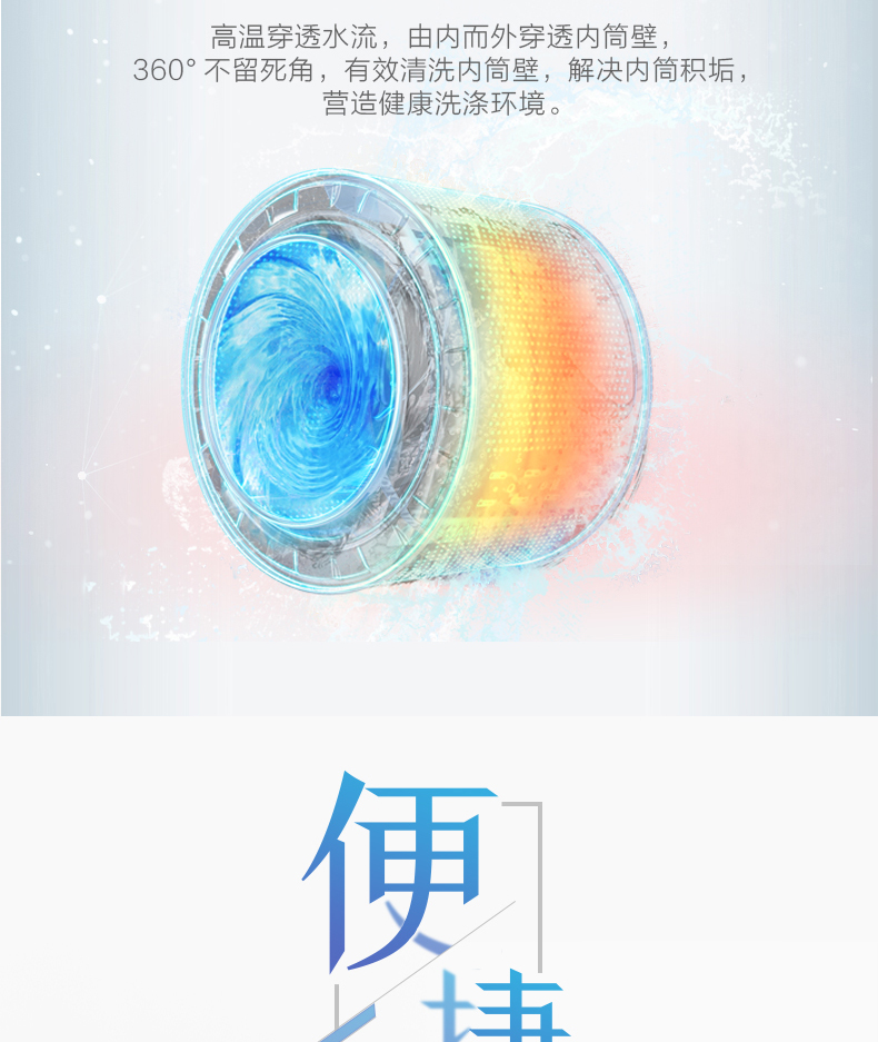 美的 变频 一级能效 全自动滚筒洗衣机 10公斤 图9