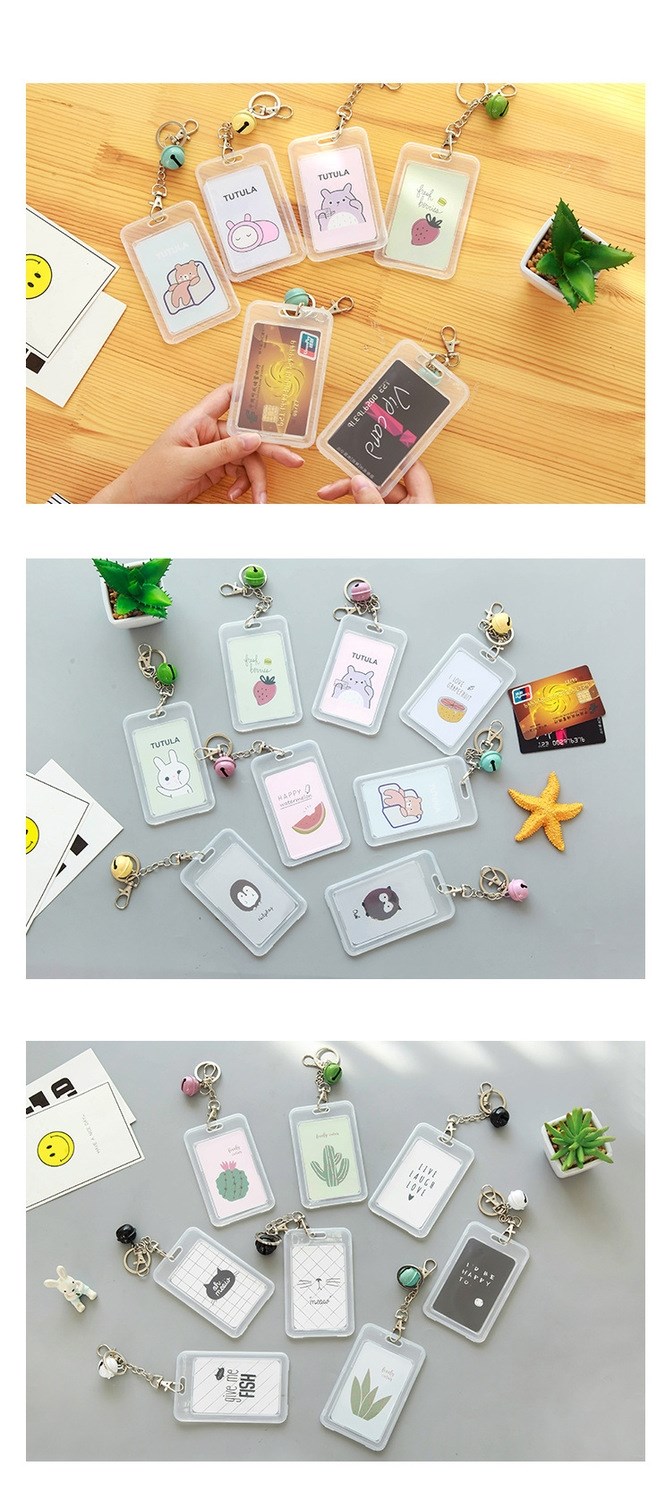[Mua 2 tặng 1] bộ thẻ hoạt hình bộ thẻ xe buýt bộ thẻ bữa ăn sinh viên bộ thẻ ngân hàng bộ giấy phép lao động bộ thẻ nhựa - Hộp đựng thẻ ví tiền nữ