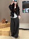2025 Autumn New High-End Casual Lazy Style Loose Slimming Versatile Striped V-Neck Cardigan Knit Jacket