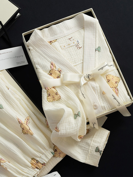 Summer Thin Cotton Pajamas for Pregnant Women Nursing Baby Clothing