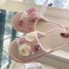New cute non-slip flat soft bottom bow flowers