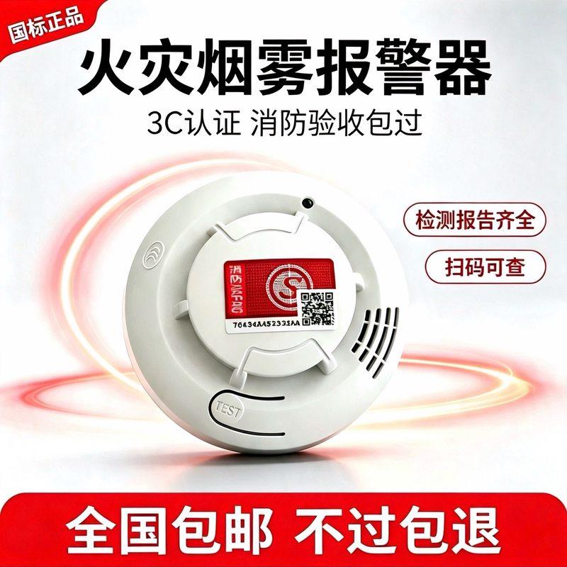 Smoke Alarm 3C Certified Fire Smoke Detector Independent Fire Intelligent Wireless Dual Temperature Sensor Smoke Alarm 3C Certified Fire Smoke Detector Independent Fire Intelligent Wireless Dual Temperature Sensor