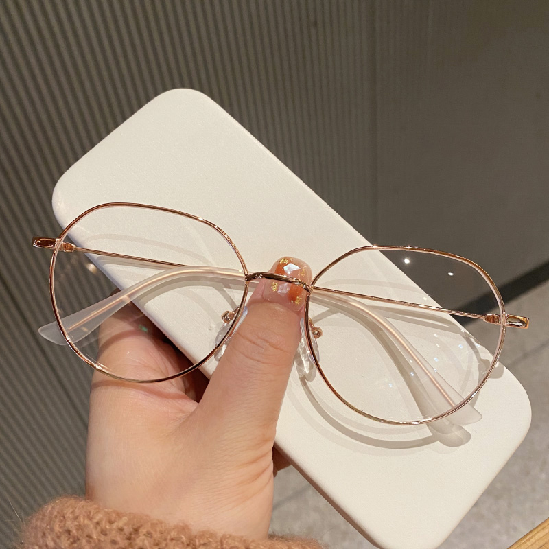 Myopia Glasses Female Super Light Retro Fit Degrees Small Red Book Decoration Glasses Vegan Face Mesh Red Eyes Rack Tide Man