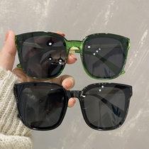 Sunglasses Female Han Tide Stars Square Sunglasses Ins Nets Red Flat Mirror Round Face Fashion Polarized Sunglasses Man