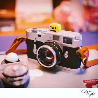 TAXI yellow TAXI camera flash protective cover cartoon hot shoe cover Canon Nikon Sony micro monocular camera Universal
