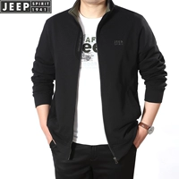 Áo khoác jeep / áo len chính hãng cho nam Áo len mùa xuân và mùa thu Áo nỉ rộng Kích thước lớn cho nam mùa thu dài tay áo len nam - Áo len áo len nam cổ tròn