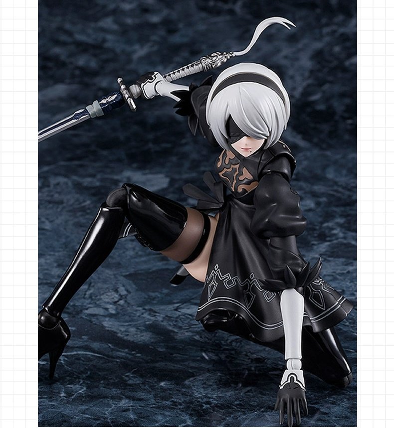 Domestic GSC MF NieR Automata figma 2B A2 Bewegliche Actionfigur Spiel-Merchandise Sammlermodell Geschenk für Anime- und Spiele-Fans – Detail 5