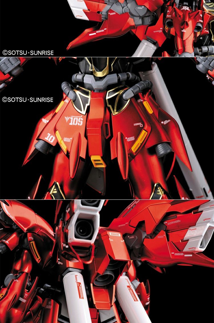 Bandai Gundam Model MG 1/100 MSN-06S Xinanzhou Xinan Tỉnh Ka Edition Phiên bản mạ hợp kim Titan Titan - Gundam / Mech Model / Robot / Transformers mô hình gundam giá rẻ