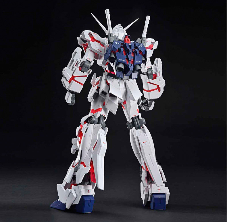 Игрушки из сериалов Gundam 万代拼装敢达模型 mega 1/48 rx-0 unicorn 独角兽高达毁灭模式 Bandai