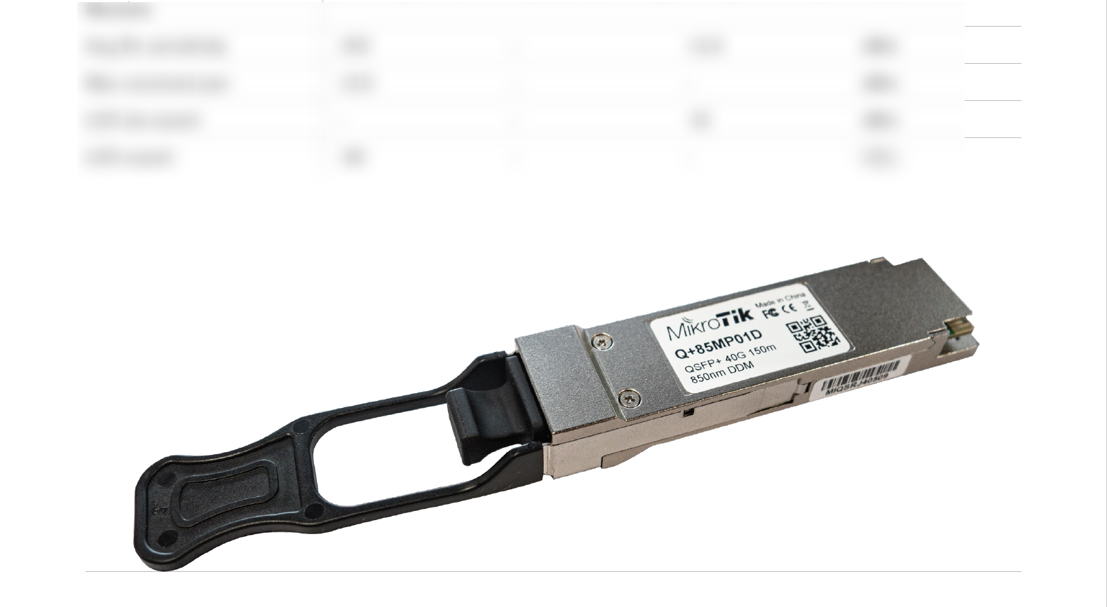 MikroTik Q 85MP01D 40Gbps 850nm Fiber QSFP Module