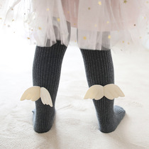 0 - 1 - 2 years old baby spring and autumn pantyhose 369 months girl baby paddling socks white pure cotton cute socks