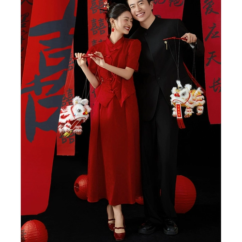 Ципао, вечернее платье, свадебное платье для беременных, китайский стиль